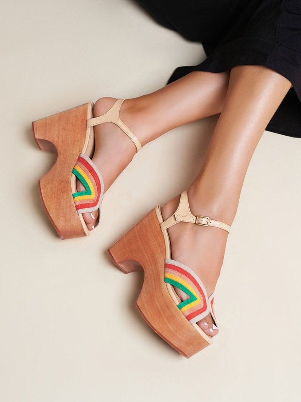Charlotte Stone Donna Rainbow Platforms - 8 - unworn!